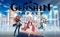 Conta Genshin Impact AR 7 com Yae, Diluc e Jean