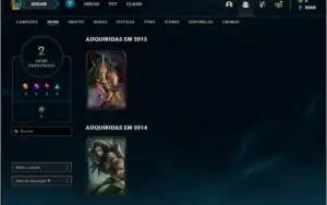 Conta prata 1 de 2013 com 2 skins e 31 champs