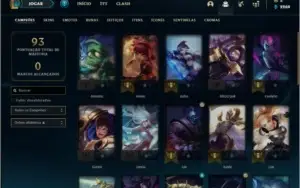 Conta prata 1 de 2013 com 2 skins e 31 champs