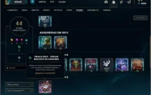 Conta prata 1 de 2013 com 2 skins e 31 champs