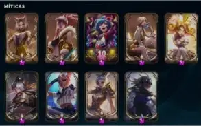 Conta LoL unranked nível 298 / Full champs e 599 skins