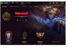 Conta League Of Legends Ex Prata Bronze1