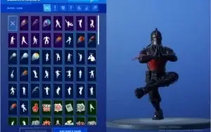conta fortnite com cavaleiro negro + 170 skins