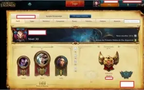 Conta league of legends, faltando 13 campeoes, 56 skins