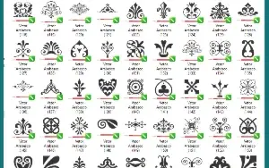 Pack 7.654 Arabescos Florais Vetorizados Para Corel Draw