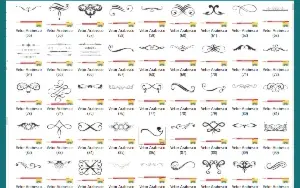Pack 7.654 Arabescos Florais Vetorizados Para Corel Draw