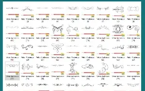 Pack 7.654 Arabescos Florais Vetorizados Para Corel Draw