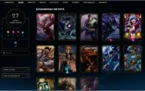 Conta lol level 80 27 skins (14 legado) Bronze II 7 vitórias