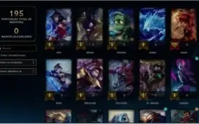 Conta lol level 80 27 skins (14 legado) Bronze II 7 vitórias