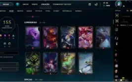 Conta League of legends All Champions , 155 Skins , LV 263