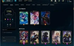 Conta league of legends + 190 skins