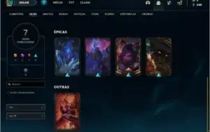Conta unranked lv 21 com 7 skins e 9 champs + 1 Mitica