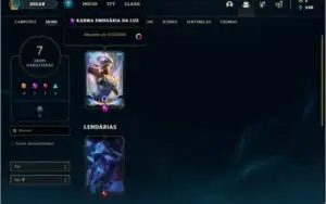 Conta unranked lv 21 com 7 skins e 9 champs + 1 Mitica