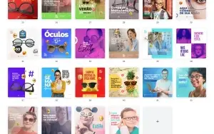 Pack Canva Ótica Vol 3 - 46 Artes Editáveis