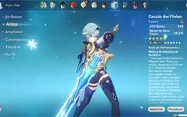 Conta Genshin Impact AR55 - Vários Personagens e Armas t5