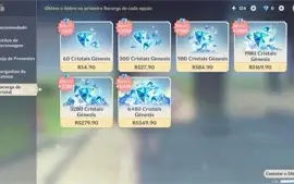 Conta Genshin Impact AR55 - Vários Personagens e Armas t5