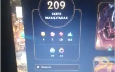 Conta de LoL +200 Skins + 30 campeões +20 páginas de runa +