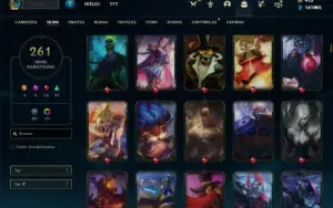 Conta bronze 1 com TODOS os champs e 261 Skins ( MAIN ADC )