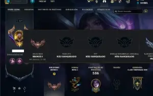 Conta bronze 1 com TODOS os champs e 261 Skins ( MAIN ADC )