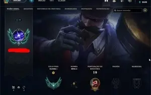 Conta Platina 1 57% de winrate com 6 skins
