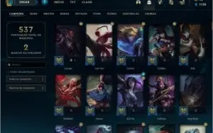 CONTA LOL-KAISA KDA EDIÇÃO PRESTÍGIO (MÍTICA) E RAMMUS REI