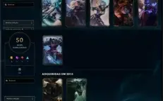 Conta LOL desde 2013 (9anos) 135champs+50Skins+(Aceita Ofe.)