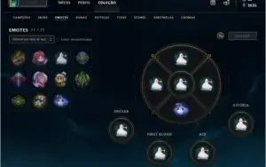 Conta lol gold 4 6 Skins + Emotes