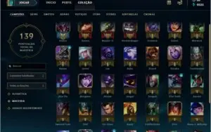 Conta lol gold 4 6 Skins + Emotes