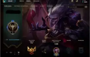 Conta lol gold 4 6 Skins + Emotes