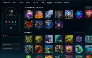 Conta league of legends GOLD 4 33 skins