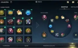 ESMERALDA IV + 9 SKINS (1 LENDÁRIA) + 38 CAMPEÕES + PASSE