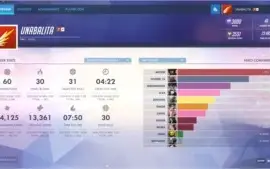 Conta Overwatch LVL 107, Rank Diamante, 1 Golden