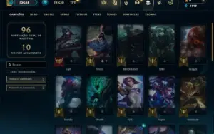 Unranked com 31 Champs e 6 Skins