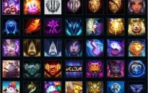 conta terminou platina 3, 21 skins, 75 campeões