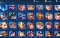 CONTA LENDA COM 75K DE OURO+33 HEROIS+19 SKINS