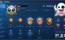 CONTA LENDA COM 75K DE OURO+33 HEROIS+19 SKINS