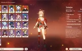 Genshin Impact conta com Yoimiya, Yelan, Diluc e Qiqi !
