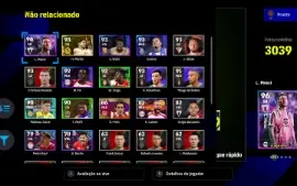 Efootball 2024 conta de pc painel da stean