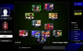 Efootball 2024 conta de pc painel da stean