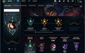 Conta ouro 4 com 150 champs e 124 skins + 1 Prestigio