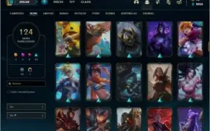 Conta ouro 4 com 150 champs e 124 skins + 1 Prestigio