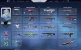Conta de Valorant com 600 Reais em skins