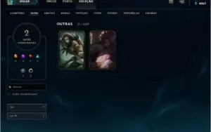 conta lol level 30 unranked