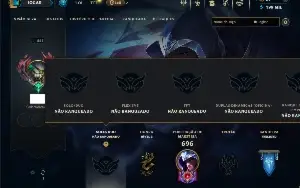 Unranked com TODOS os champs e 269 Skins ( JG / MID )