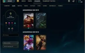 CONTA LEAGUE OF LEGENDS