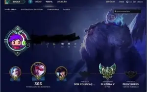 Conta League of Legends Platina V + 142 skins