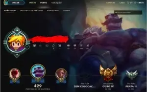 Conta Lol, Borda Platina,  90 Skins, Season 3, all champs