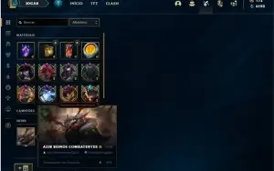 Conta unranked (EX DIAMANTE) com 91 Champs e 94 Skins