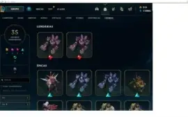 CONTA LEAGUE OF LEGENDS LEVEL 446  403 SKINS 390 ICONES