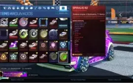 Conta TOP 2015 Rocket League, itens ultra raros